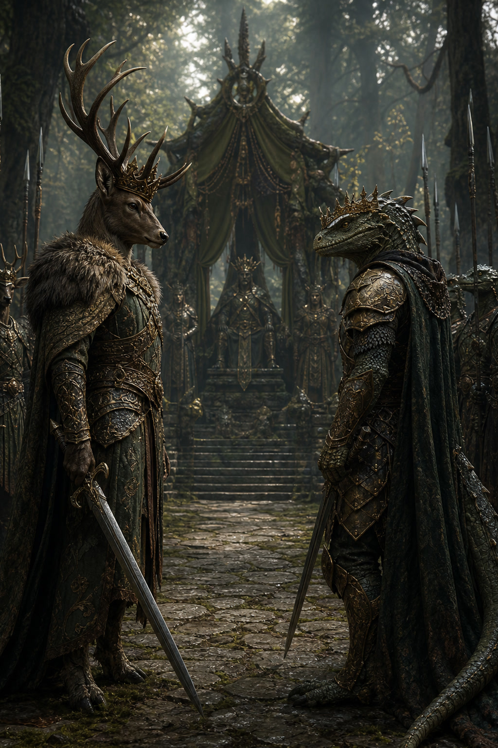 The Deer King enters the royal chamber cover