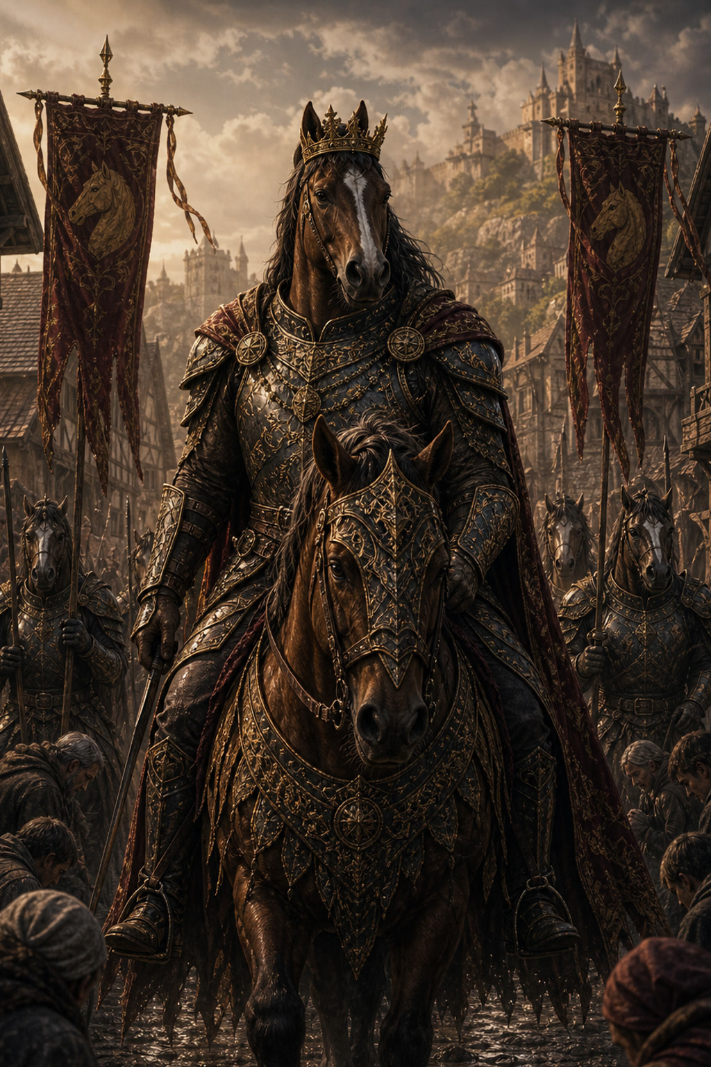 The Horse King Enters the village cover