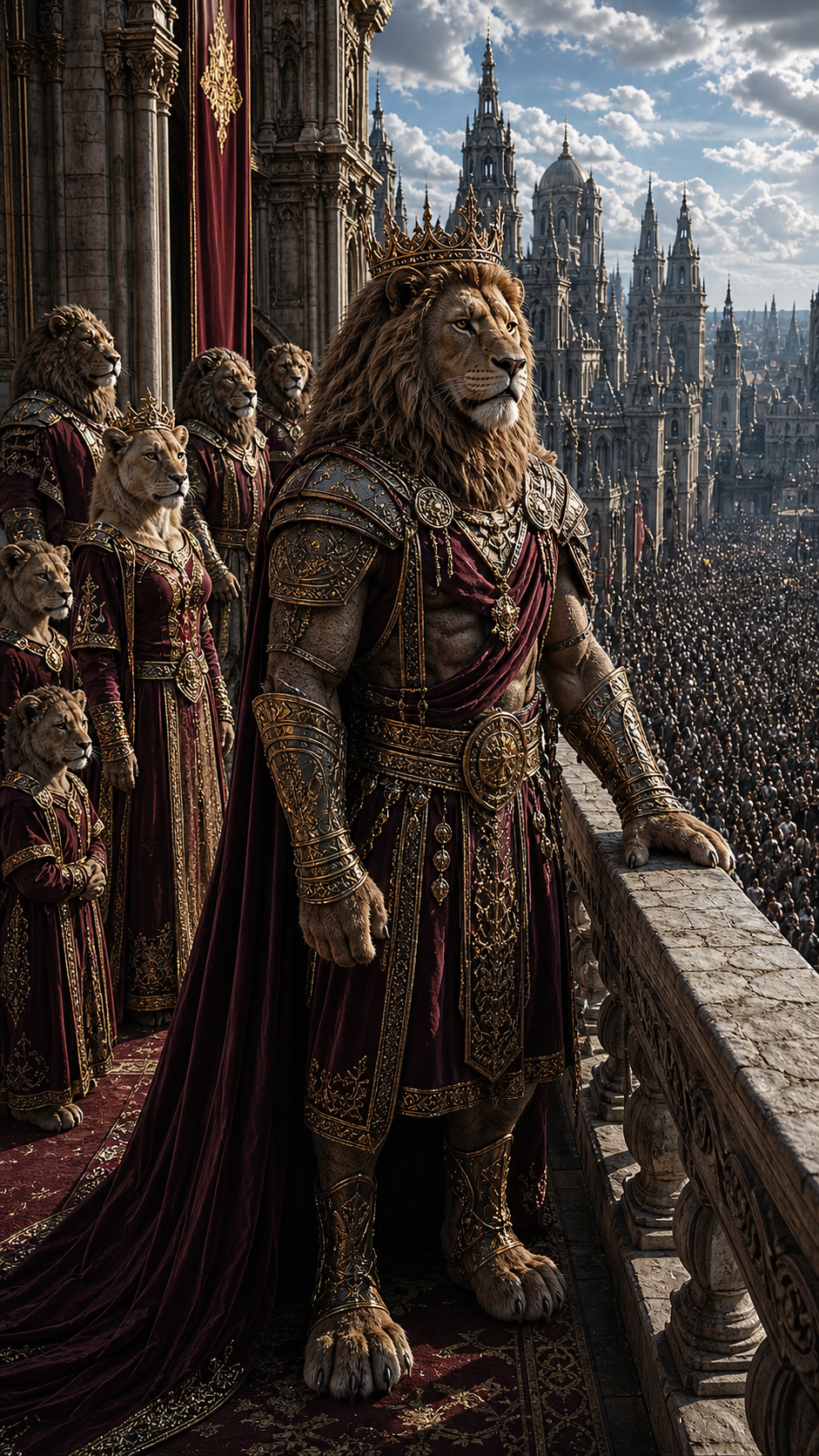 The Leonine King Addresses Andor supporting artwork