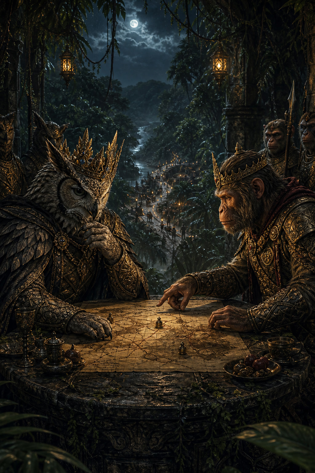 Two crowns, one trade road cover