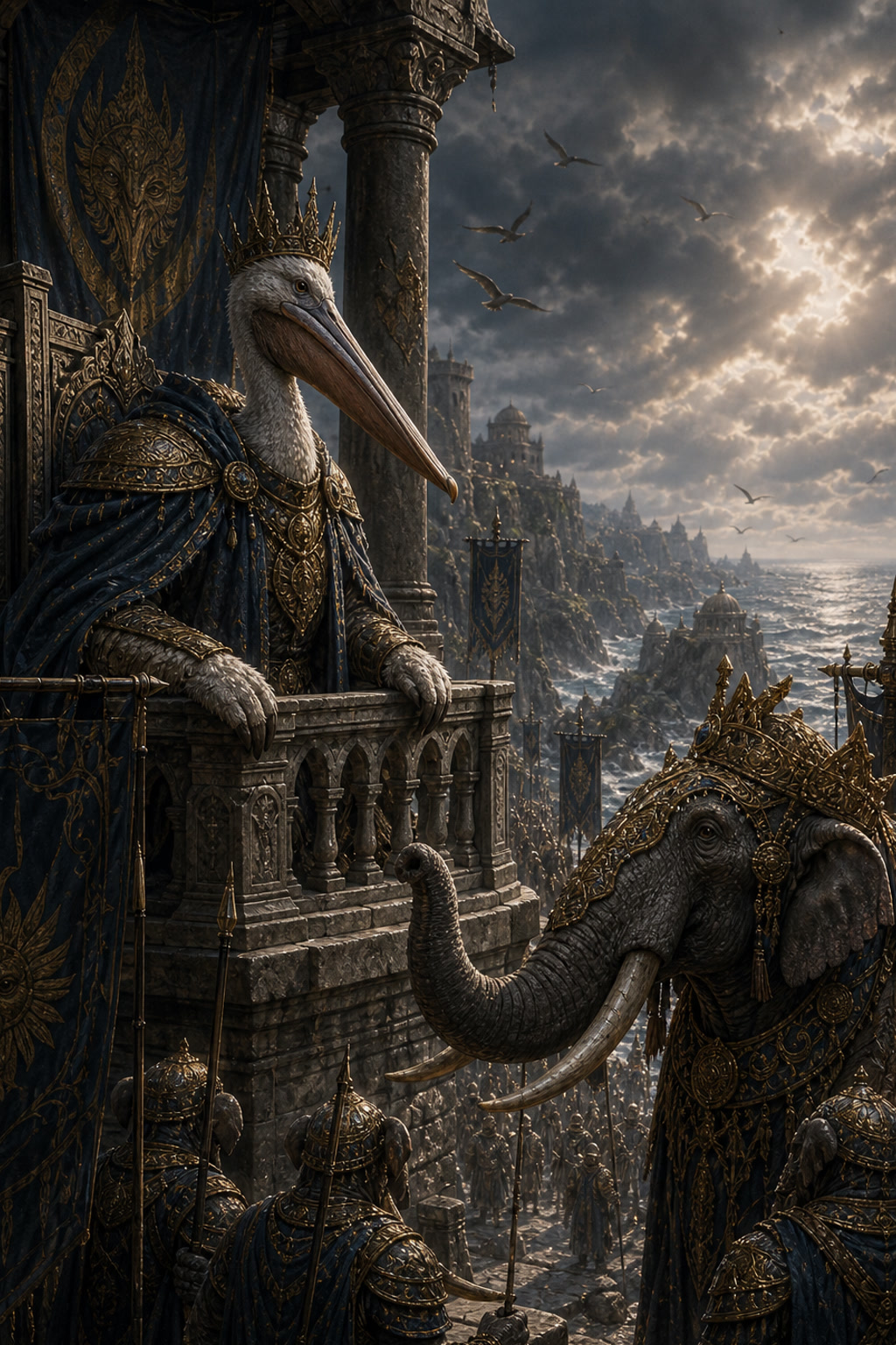 The Pelican King weighs an alliance with the Elephant Kingdom cover